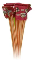 12 ORANGE Giant Pixy Stix - 15 Inches Large - Orange Flavor Sugar Candy Straws