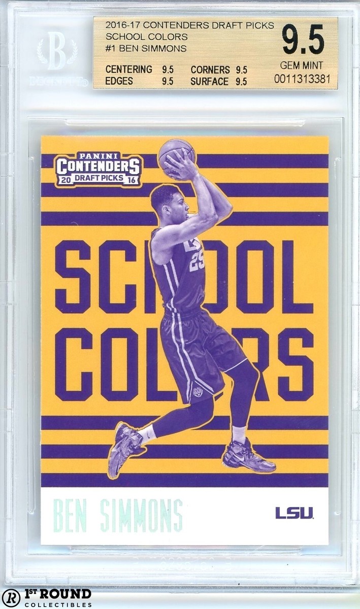Ben Simmons BGS 9.5: 2016-17 Panini Contenders Draft Picks School