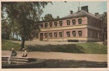 1981 VINTAGE Sweden Hoganas Ryds Marknad POSTCARD - USED - NICE STAMPS