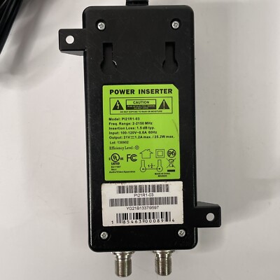 DirecTV Power Inserter SWM ODU Only Swim Cord Coaxial Cable TV 21v