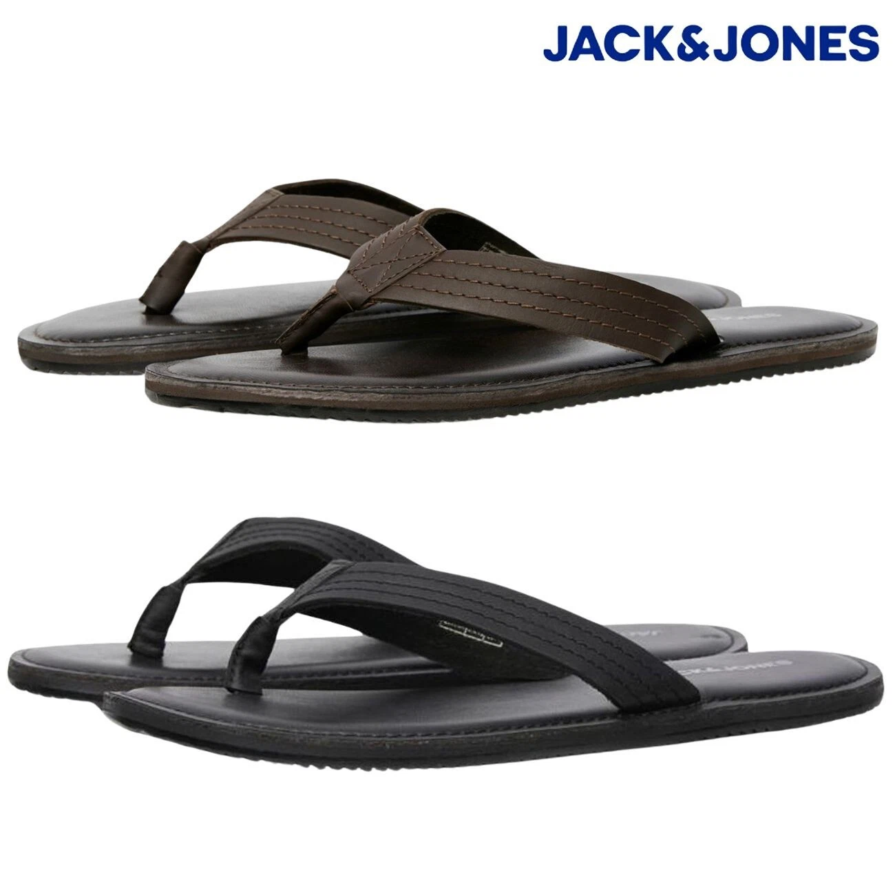 Mens Jack & Jones Sandals Wanshton Flip Flops Toe Post Lightweight Shoes UK7-12
Opens in a new windo
