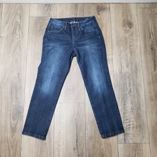 Jag Jeans Mid Rise Straight Leg Embroidered Back Pocket Jeans 2