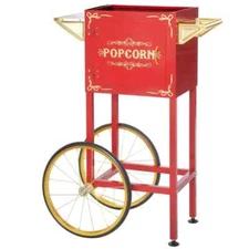 8oz Popcorn Red Replacement Machine Stand/Cart Carnival Style Wheeled Trolley
