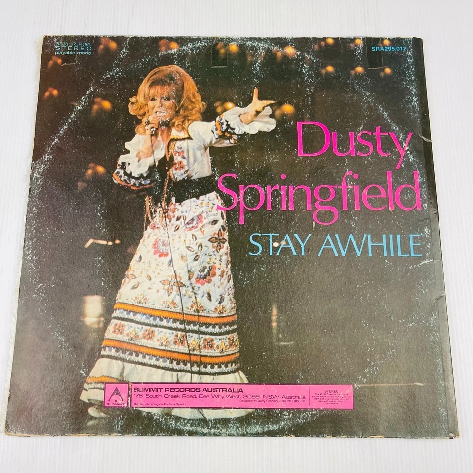 Dusty Springfield Stay Awhile 1969 Vinyl Record Gatefold Australia Pressing RARE - Image 2 of 4