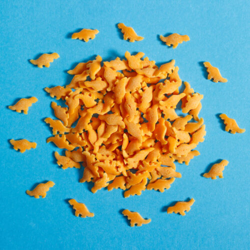 Orange Dinosaur Confetti Vegan Edible Cake Sprinkles Gluten Free Halal Kosher