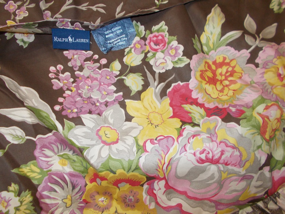 2 AVL Ralph Lauren Garden Gate Chintz Floral Std Shams French Country ...