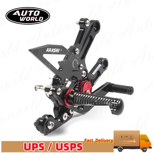 Racing Rearsets Footrest Pegs For Yamaha YZF R6 2006-2016 2011 2012 2013 2014 15 - Picture 9 of 17