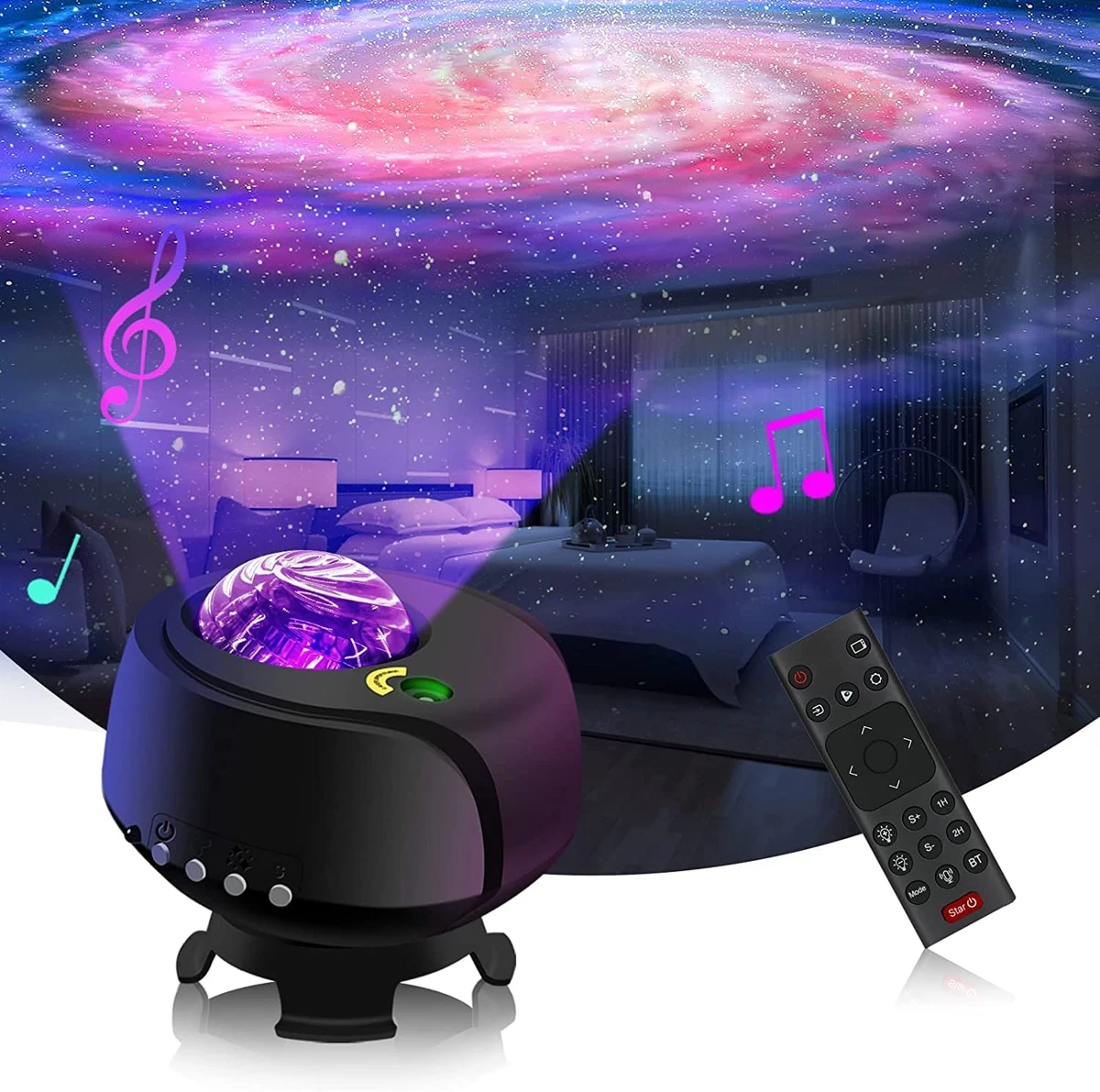 Rebirth Led Galaxy Star Sky Projector, Star Sky Ceiling Projector