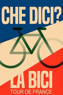 Poster Publicitaire Vintage Tour De France – Affiche Cyclisme – Fabriqué En Italie