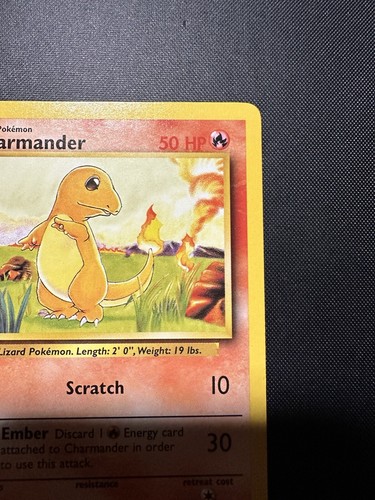 Charmander 46/102 Base Set - Common - Pokemon Card TCG - WOTC Near Mint - Picture 2 of 10