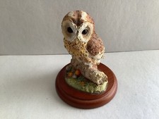 BORDER FINE ARTS FIGURINE OF A TAWNY OWL  BY RUSSELL WILLIS EXCELLENT CONDITION