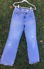 Vintage 90 s Levi s High Waisted Wide Leg Jeans Orange Tab 29x28