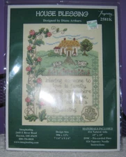 Imaginating - Cross Stitch Kit - House Blessings - Kit # 2581K - New -