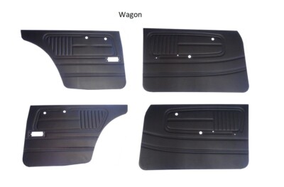 Datsun 510 68-73 Door Panel Card Set Wagon and 4 door Black NEW