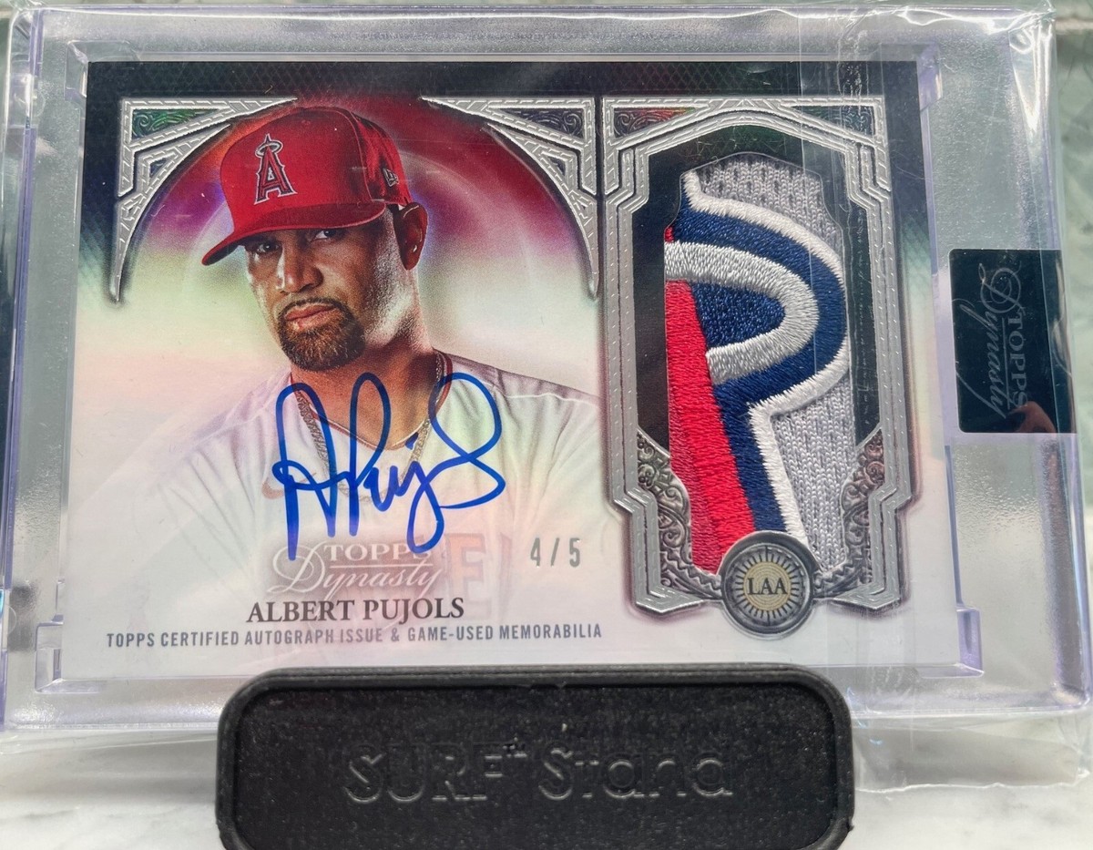 2023 Topps Dynasty Autographed Game Used Patch ALBERT PUJOLS Auto 