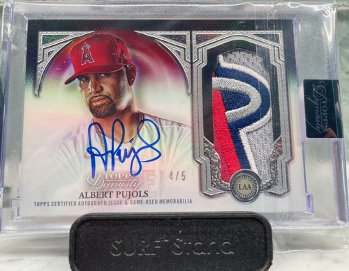 2023 Topps Dynasty Autographed Game Used Patch ALBERT PUJOLS Auto 4/5 SP