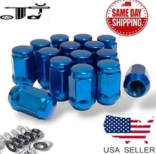 16PCS FOR TOYOTA BLUE CLOSED ACORN LUG NUTS 12X1.5 1.38" [FITS: TOYOTA]