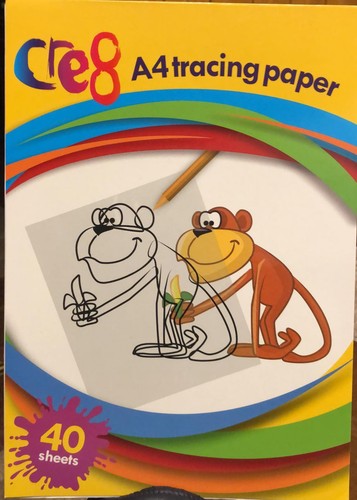 40 Transparentpapier A4 Blatt transluzent Pergament Zeichnung Kunst Kalligraphie Nachzeichnen