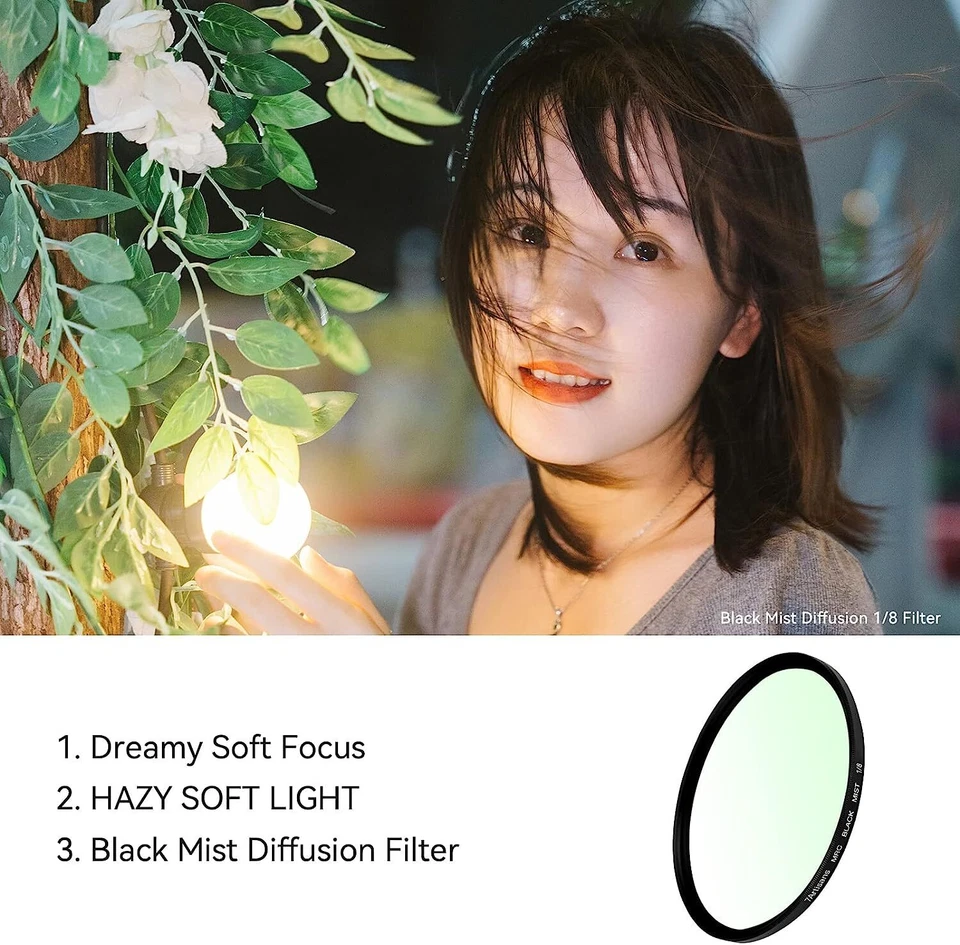 7artisans Black Mist 1/8 Soft Filter 46/49/52/55/58/62/67/72/77/82mm - Image 4 of 4