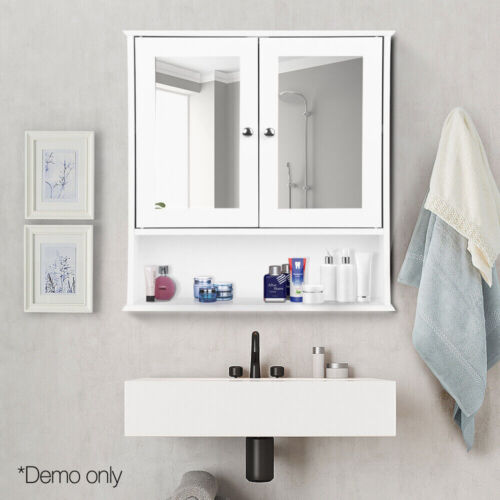 Artiss Bathroom Mirror Cabinet Storage Toilet Cupboard Wall Mounted Shelf - Picture 8 of 8