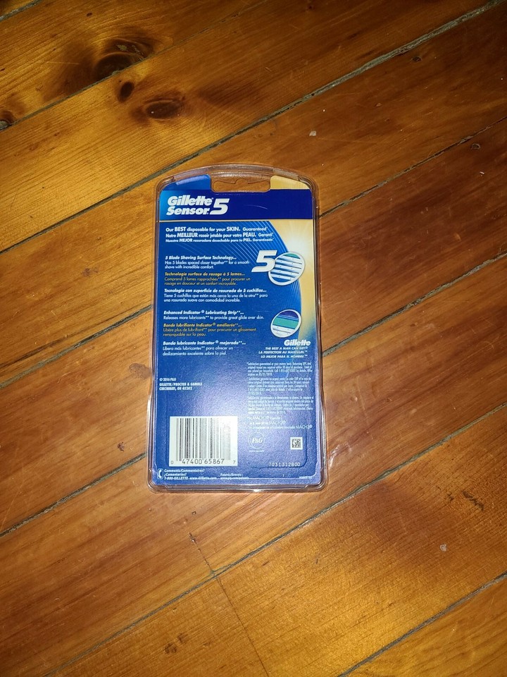 Gillette Sensor5 Men's Disposable Razors, Pack of 2 razors, Sensor 5 ...