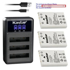 Kastar Battery Triple Charger for Nikon Coolpix P510, Coolpix P520, Coolpix P530
