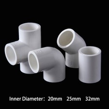 UPVC Water Pipe Fittings Straight/Tee/45°90°Elbow Conduit Connector 20/25/32mm