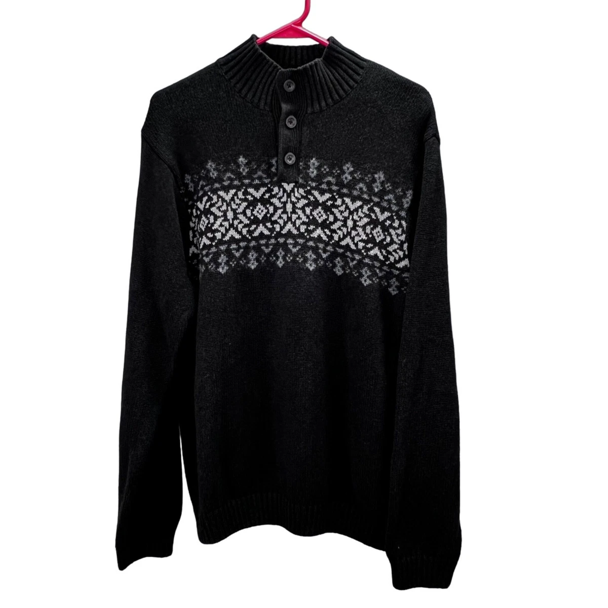 Chaps mock shop neck sweater