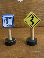 Wooden Railroad Truck Street Road Traffic Signs Brio Thomas