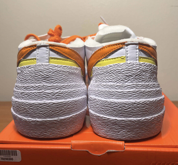 SACAI X NIKE Sneakers Nike Blazer Low x Sacai Magma arancioni taglia 9 5 con scatola DD1877 100