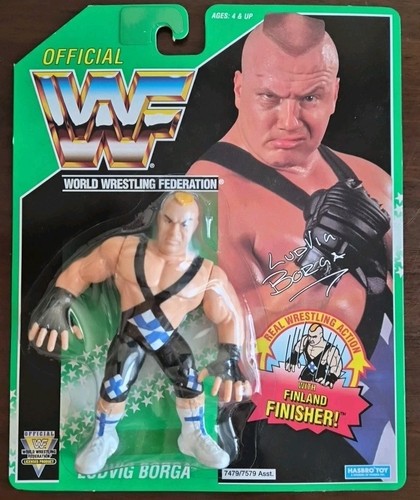WWF Hasbro Ludvig Borga MOC In Ringside Defender C...