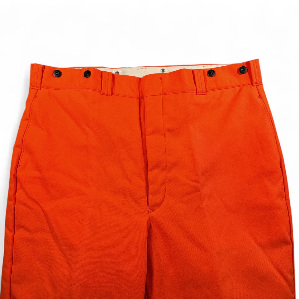 Pantalones Woolrich De Colección Para Hombre 42x31 Naranja Caza Aislado Acolchado Sin Stock Años 70 Foto 3 de 4