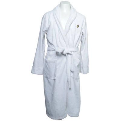 Lyle & Scott, Bademantel, Größe: M, Weiß, Frottee, Herren #BhI