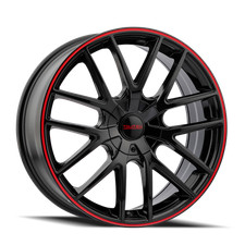 Touren Tr60 18x8 Gloss Black Wheel With Red Ring - Part 3260-8814br