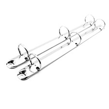 2Pcs Metal Standard Letter Size Notebook 3-Ring Binder Mechanism Silver