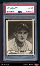 1940 Play Ball #134 Joe Cronin Red Sox HOF PSA 4 - VG/EX