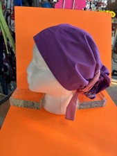Patterned Purple Pink Scrub Cap Unisex Medical Surgical Headwear