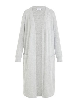 Long Plain Cardigan Long Sleeve Basic Stretch Knit Jacket with Front Pocket...