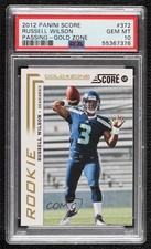 2012 Score Rookie Gold Zone Russell Wilson #372 PSA 10 GEM MT 08gd