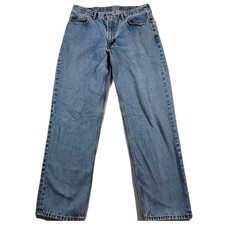 Levis 550 Jeans Mens 36x32 American Denim Light Wash Straight Work