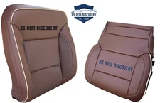 2014-2019 For Chevy Silverado High Country Passenger Top & Bottom Seat Cover BRN