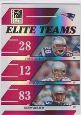 TOM BRADY New England Patriots ELITE TEAMS RARE #'d 344/500 SP Football Card $$