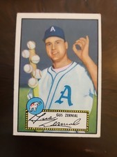 1952 Topps Set-Break # 31 Gus Zernial EX No Creases Black Back Philadelphia