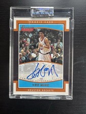2002-03 Bowman Signatures Yao Ming Encased On Card Rookie RC Auto #/999 Clean. rookie card picture