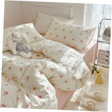 Pink Floral Duvet Cover Queen Size Cute Tulip Queen No Comforter Pink Tulip