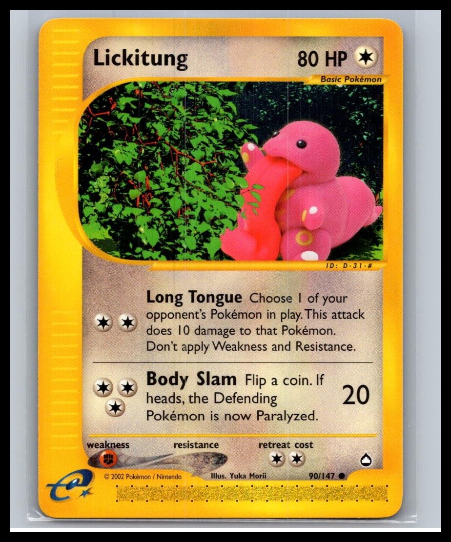 Aquapolis #090/147 Lickitung