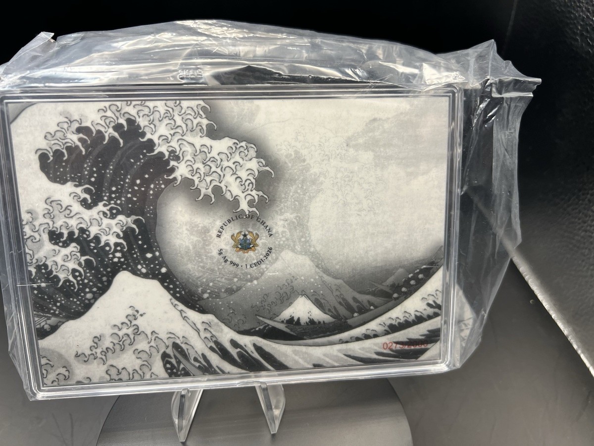 American Silver Stackers The Great Wave off Kanagawa 5g .999 Pure
