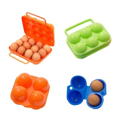 Grid Egg Storage Box Portable Plastic Egg Holder Container Organizer