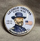 Colorized Kennedy Half Dollar Civil War George Thomas Union General