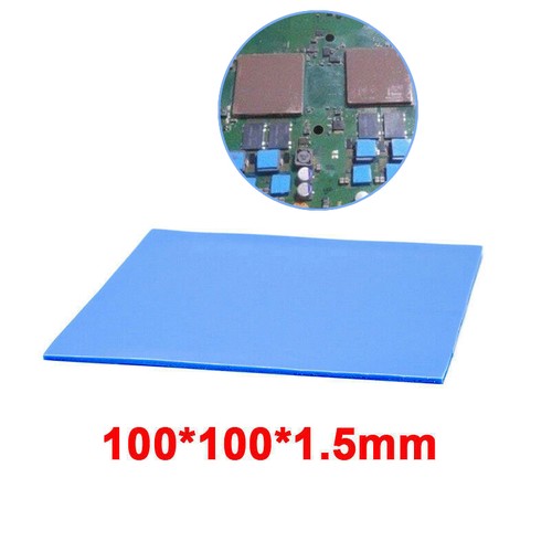 100*100*1.5mm Silicone Thermal Conductive Pads For CPU GPU Heatsink IC Chipset - Afbeelding 5 van 11